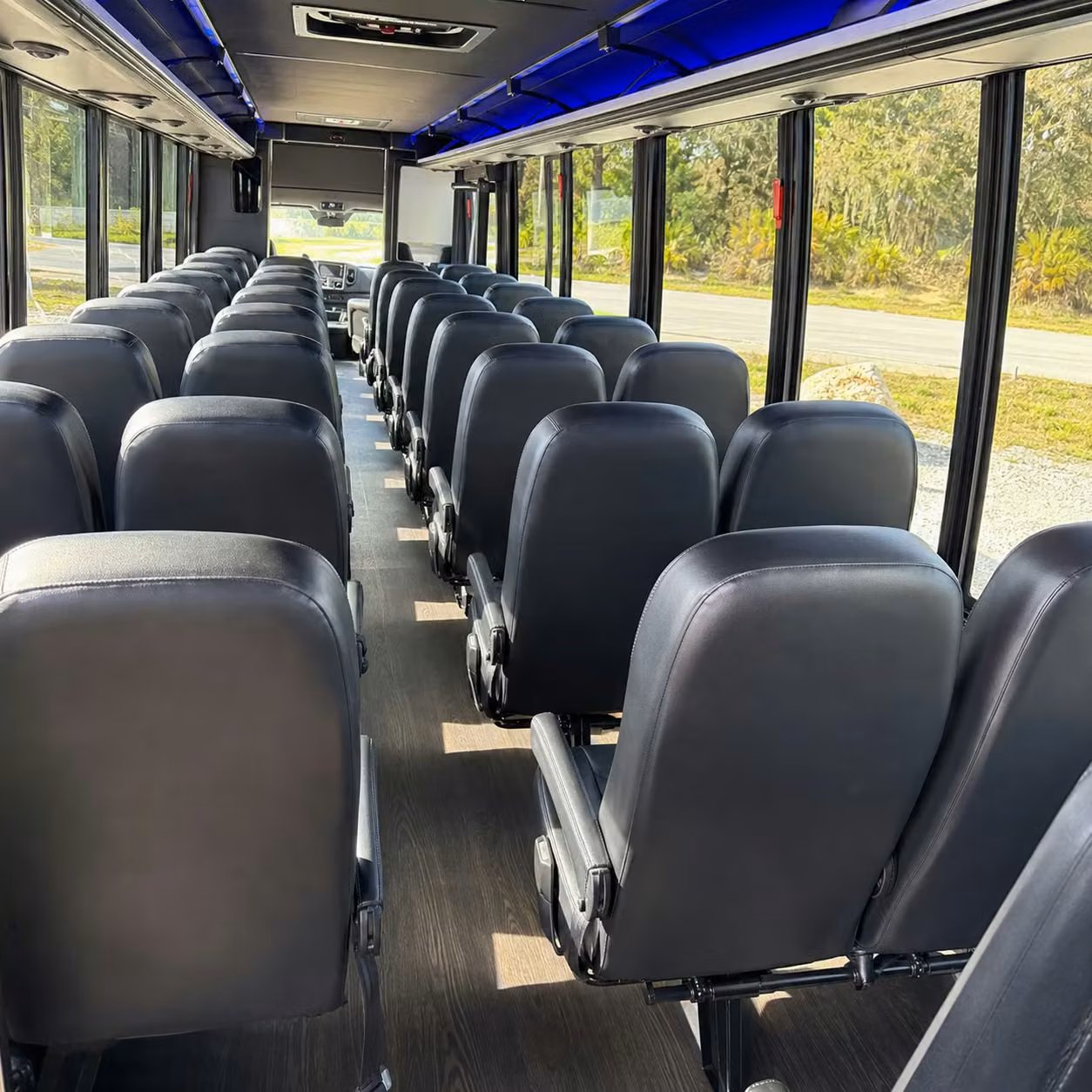 25 passenger minibus inside