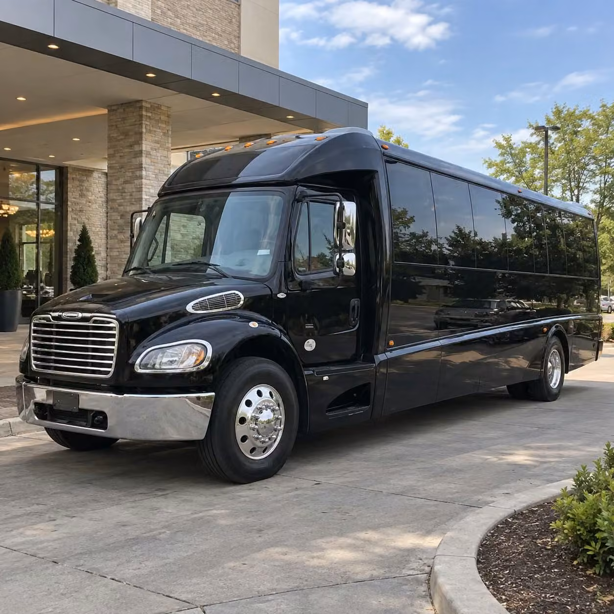 minibuses and charter buses for detroit church senior ministry transportation